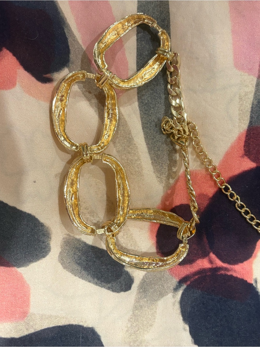 Gold Link Statement Necklace - Women Jewelry